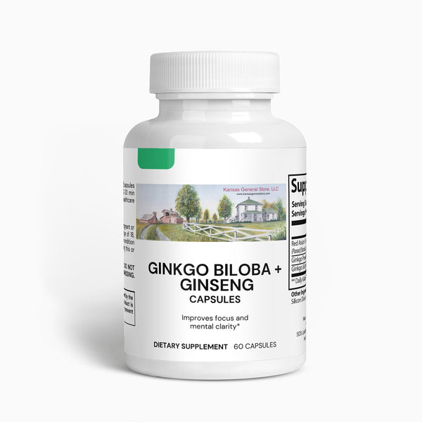 Kansas General Store Ginkgo Biloba + Ginseng - Qty. 2