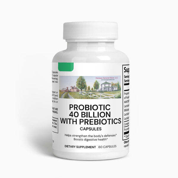 Kansas General Store Probiotic 40 Billion With Prebiotics - Qty. 2