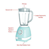 Brentwood 2-Speed Retro Blender With 50 Ounce Plastic Jar