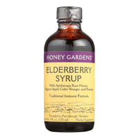 Honey Gardens Apiaries Elderberry Syrup - Apitherapy Raw Honey - Propolis And Elderberries - Cough - 4 Oz. - Qty. 2