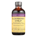 Honey Gardens Apiaries Elderberry Syrup - Apitherapy Raw Honey - Propolis And Elderberries - Cough - 4 Oz. - Qty. 2