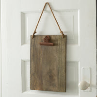 Wooden Hanging Clipboard