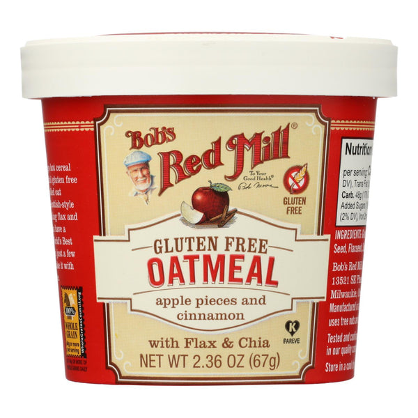 Bob's Red Mill - Gluten Free Oatmeal Cup Apple & Cinnamon - 2.36 Oz. - Case Of 12