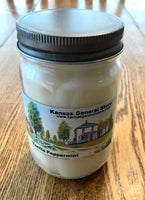 Vanilla Peppermint Soy Jar Candle - 12 Oz.