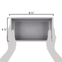 1 Lb. Glazed Aluminized Steel Bread Loaf Pan - 8 1/2" x 4 1/2" x 2 3/4"